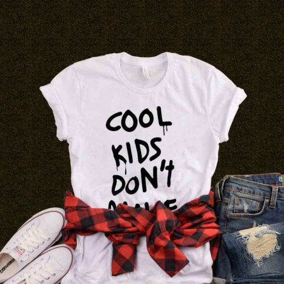 T-Shirt Cool Kids Don't Dance men women round neck tee. Printed and delivered from USA or UK.
