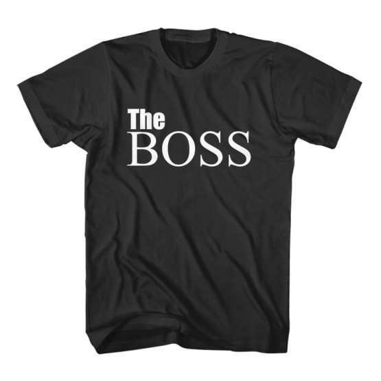Father and Son Clothing T-Shirt The Boss Dad The Real Boss Kid by Clotee.com Father and Son Matching Tee Shirt Set