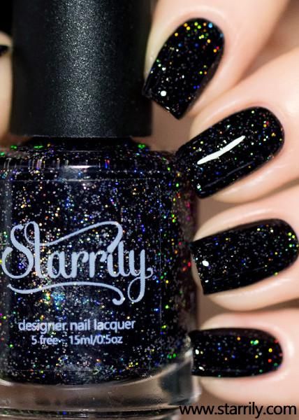 Dark Summer Starry Night Nail