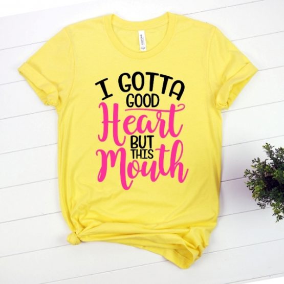 T-Shirt Mom Life I Got a Good Heart & Mouth by Clotee.com Mom Life, Funny Mom, Best Mom