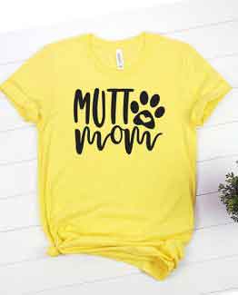 T-Shirt Mutt Mom Pet Lover by Clotee.com Rescue Cat, Purr Mama, Cat Lover