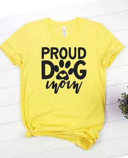T-Shirt Proud Dog Mom Pet Lover by Clotee.com Rescue Dog, Fur Mama, Dog Lover