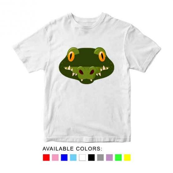 Crocodile Toddler Kid Children T-Shirt Animal Head Toddler Children Tee. Printed and delivered from USA or UK.