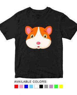 Hamster Toddler Kid Children T-Shirt Animal Head Toddler Children Tee. Printed and delivered from USA or UK.