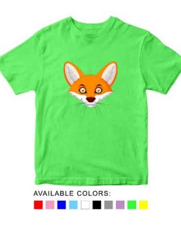 Fox Toddler Kid Children T-Shirt Animal Head Toddler Children Tee. Printed and delivered from USA or UK.