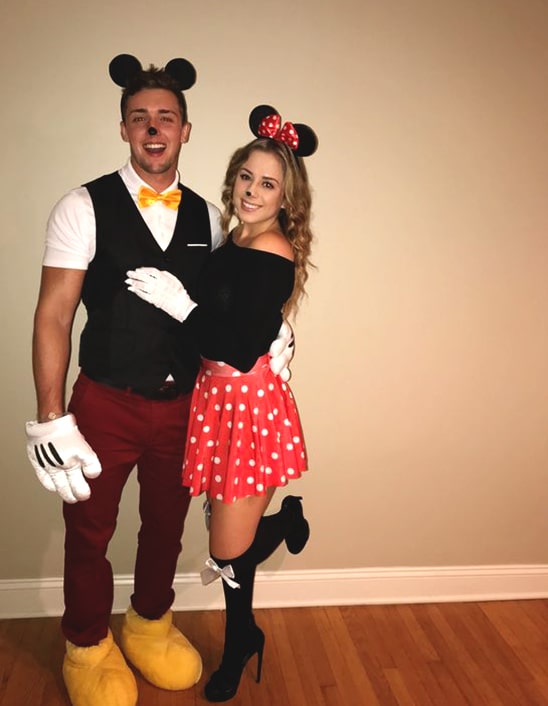 mickey and minnie halloween couples costume idea