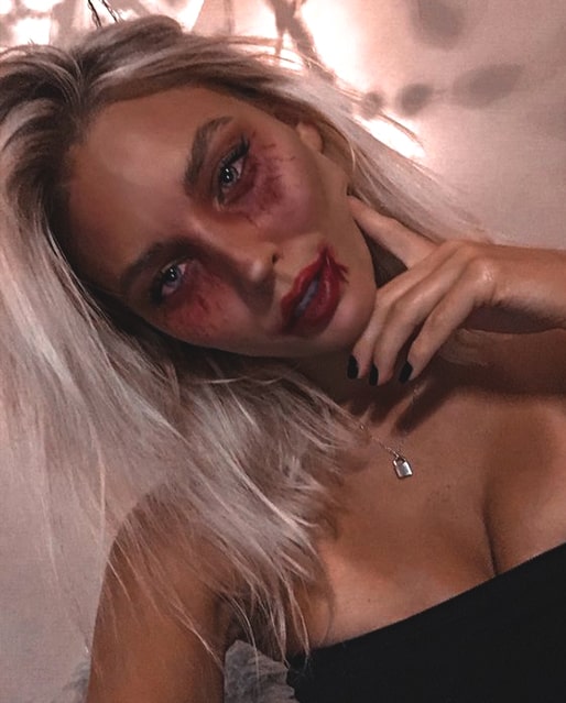pretty sexy vampire makeup halloween idea