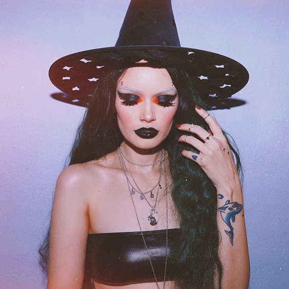 witch makeup idea spooky and sexy halloween makeup