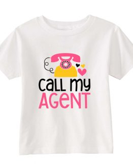 Kids T-Shirt Call My Agent Toddler Children. Printed and delivered from USA or UK.