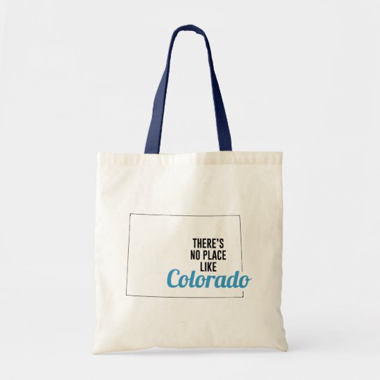 There is No Place Like Colorado Tote Bag, Colorado State Holiday Christmas, Colorado Canvas Grocery Shopping Reusable Bag, Colorado Home Base by Clotee.com There is No Place Like Home