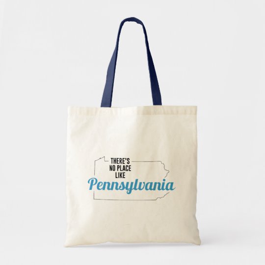 There is No Place Like Pennsylvania Tote Bag, Pennsylvania State Holiday Christmas, Pennsylvania Canvas Grocery Shopping Reusable Bag, Pennsylvania Home Base by Clotee.com There is No Place Like Home