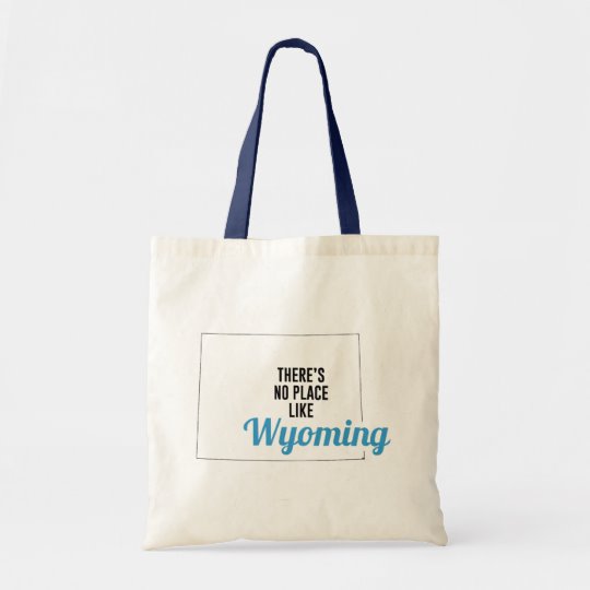 There is No Place Like Wyoming Tote Bag, Wyoming State Holiday Christmas, Wyoming Canvas Grocery Shopping Reusable Bag, Wyoming Home Base by Clotee.com There is No Place Like Home