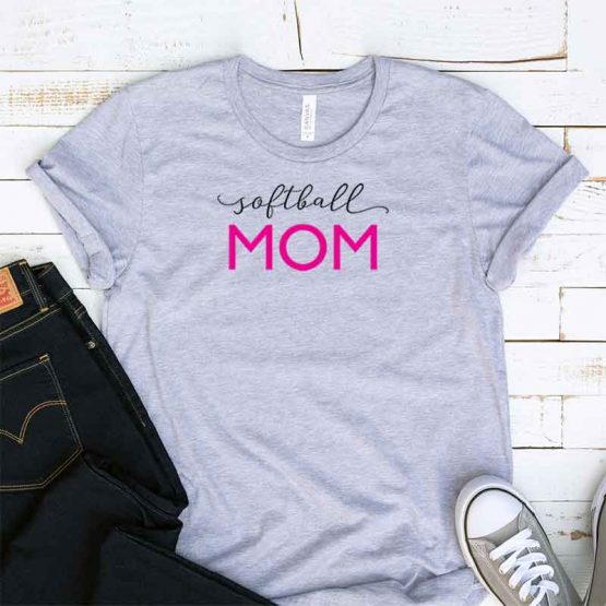 T-Shirt Softball Mom, Funny Softball Mama, Softball Mom Saying Tee, Softball Shirt Design Ideas, Plus Size Softball Outfit, Softball Parents, Softball Apparel. Printed and delivered from USA or UK.
