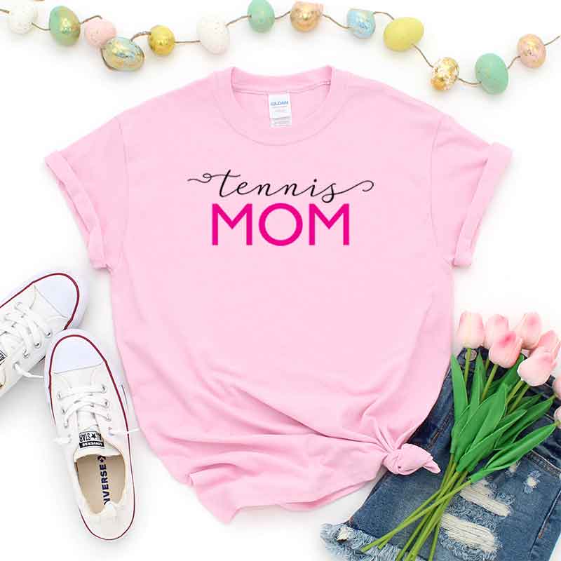 T-Shirt Tennis Mom, Funny Tennis Mama, Tennis Mom Saying Tee, Tennis Shirt  Design Ideas, Plus Size Tennis Outfit, Tennis Parents, Tennis Apparel ~  