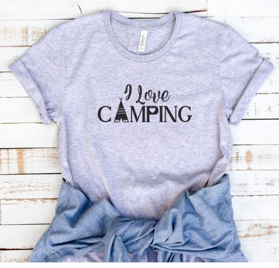 T-Shirt Vacation I Love Camping by Clotee.com Tumblr Aesthetic Clothing
