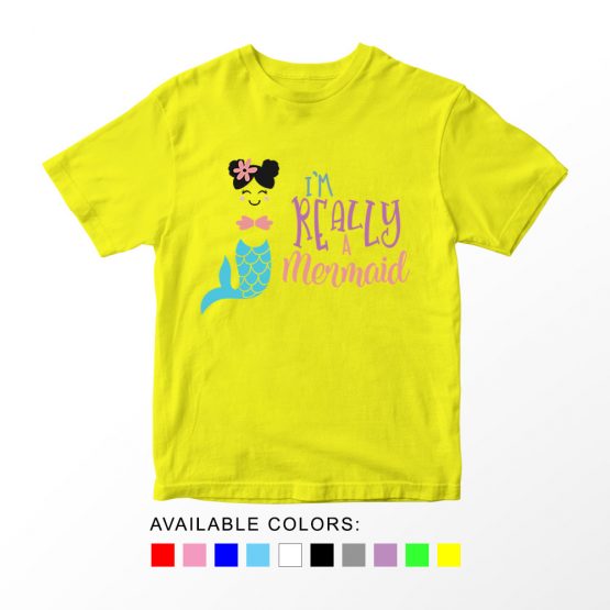 T-Shirt Kids I'm Really A Mermaid by Clotee.com Aesthetic Clothing
