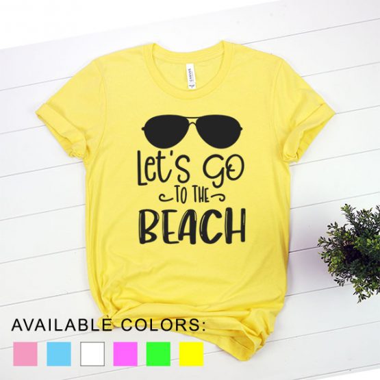 T-Shirt Vacation Let's Go To The Beach by Clotee.com Aesthetic Clothing