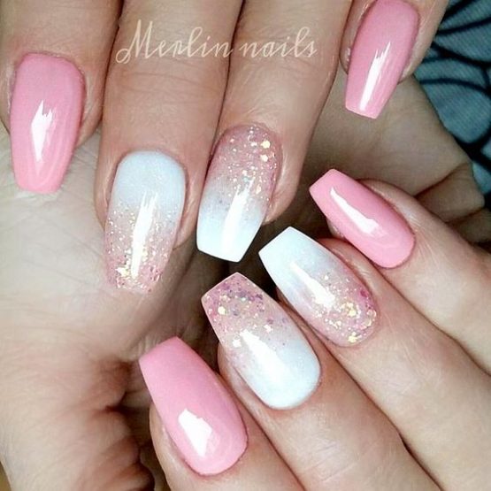 12 Gorgeous Pink Ombre Nails Idea ~ Clotee.com