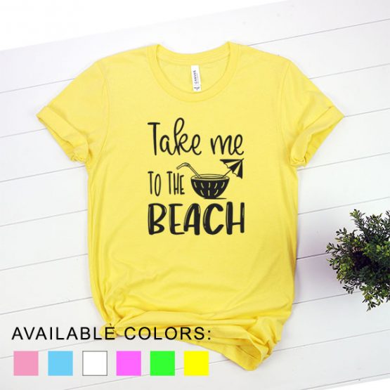 T-Shirt Vacation Take Me To The Beach by Clotee.com Aesthetic Clothing