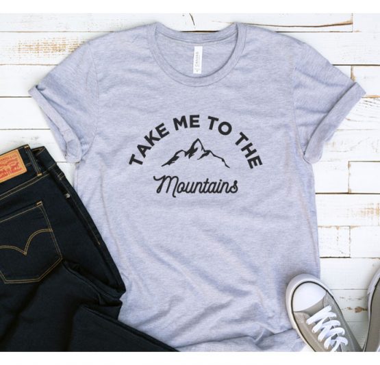 T-Shirt Vacation Take Me To The Mountains by Clotee.com Tumblr Aesthetic Clothing