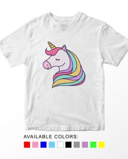 T-Shirt Unicorn Head 10 by Clotee.com Aesthetic Clothing